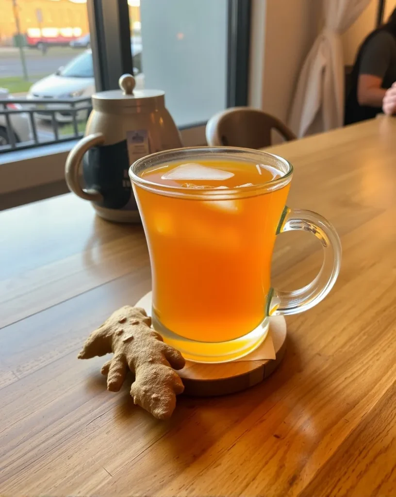 Ginger Tea for sore throat and cough